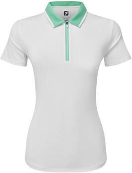 Footjoy Polo Lavender Fields Color Block weiß grün