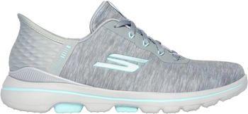 Skechers Go Walk Damen-Golfschuh-Sneaker grau aqua