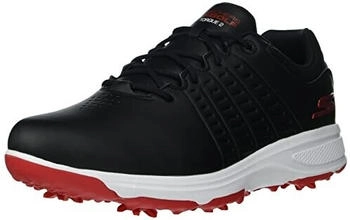 Skechers Torque Wasserdichter Golfschuh schwarz rote Sohle
