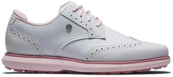 Footjoy Traditions Spikeless Damen Golfschuhe weiss rosa