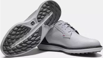 FootJoy FJ Traditions Spikeless Blucher wei&szlig;/schwarz/rot (Herren) (57985)