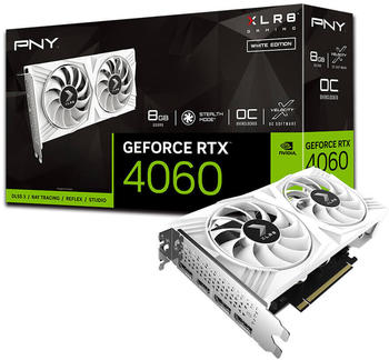 PNY GeForce RTX 4060 8GB OC XLR8 Verto DF White Edition