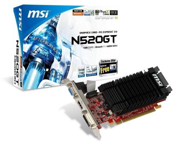 MSI N520GT-MD1GD3H/LP 1 GB