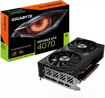 GigaByte GeForce RTX 4070 WINDFORCE 2X OC 12G GigaByte GeForce RTX 4070 WINDFORCE 2X OC 12G