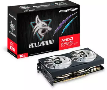 Powercolor Radeon RX 7600 XT Hellhound
