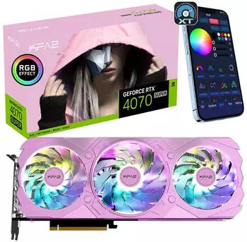 KFA&sup2; GeForce RTX 4070 Super EX Gamer Pink 1-Click OC