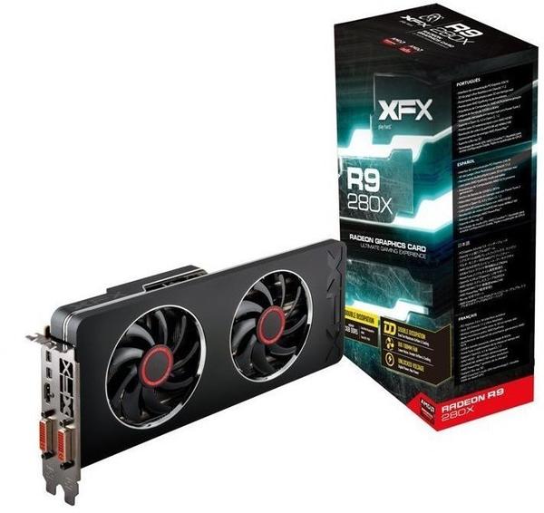 Single GPU Grafikkarte Kühlung & Lüfter & Eigenschaften XFX R9-280X-TDFD 3 GB