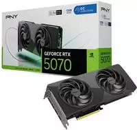PNY GeForce RTX 5070 SLIM OC 12GB GDDR7 - Overclockte Slim-Grafikkarte f&uuml;r Gaming
