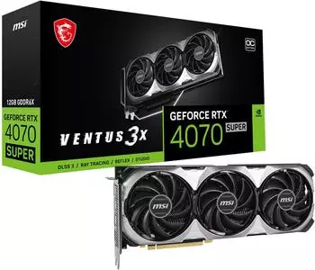 MSI GeForce RTX 4070 SUPER VENTUS 3X OC 12GB GDDR6X (G4070S12GV3C)
