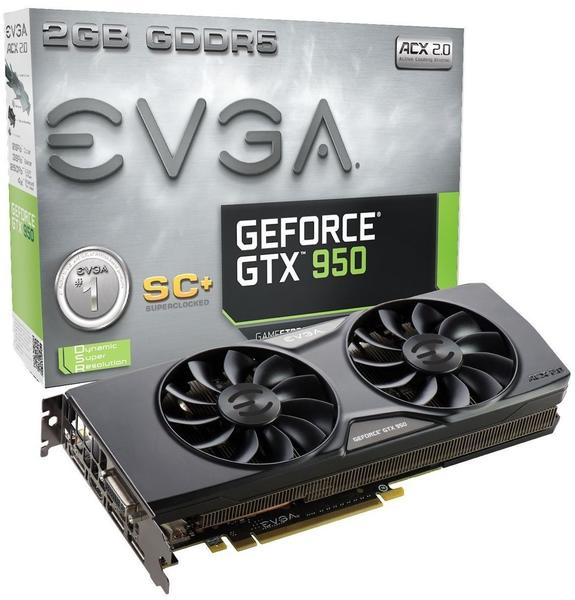 EVGA GeForce GTX 950 Superclocked+ ACX 2.0 2048MB GDDR5
