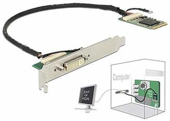 DeLock Mini PCIe I/O PCIe full size DVIVGA Graphics Adapter - Grafikkarten -