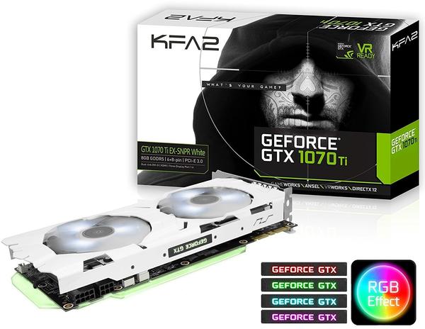 KFA² GeForce GTX 1070 Ti EX-SNPR WHITE 8GB GDDR5