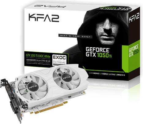 KFA² GeForce GTX 1050 Ti EXOC White 4096MB GDDR5