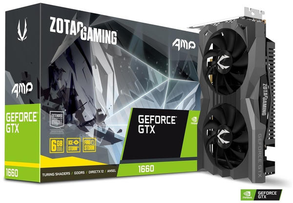 Zotac GAMING GeForce GTX 1660 AMP Edition 6GB GDDR5 1530MHz (ZT-T16600D-10M)