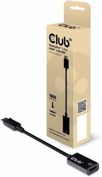 Club 3D Club3D DisplayPort Adapter [1x DisplayPort Stecker - 1x HDMI-Buchse] Schwarz