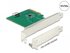 DeLock PCI Express x4 Karte zu 1 x OCuLink SFF-8612 - Low Profile Formfaktor