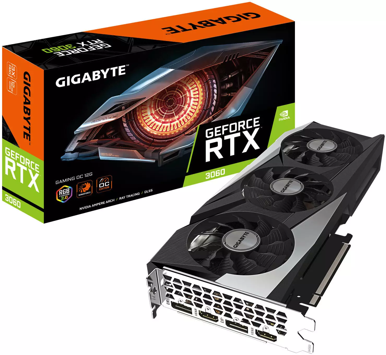 Gigabyte GeForce RTX 3060 Gaming OC 12GB GDDR6 Rev 2.0