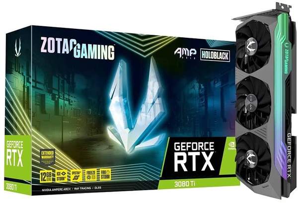 GeForce RTX 3080 Ti AMP Holo Single GPU Grafikkarte Speicher & Konnektivität Zotac GeForce RTX 3080 Ti Gaming AMP Holo 12GB GDDR6X