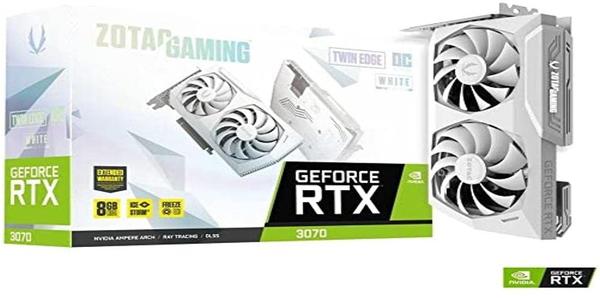 Zotac RTX 3070 Twin Edge OC LHR WH 8GB (ZT-A30700J-10PLHR) NVIDIA Grafikkarte)