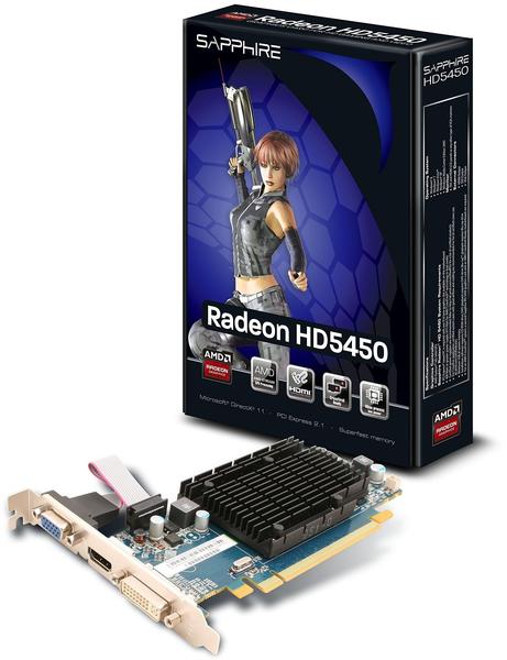 Sapphire Radeon HD 5450 1GB GDDR3 650MHz (11166-02-20R)