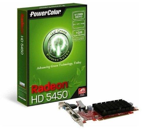 PowerColor Radeon HD5450 AX5450 512MD2-SH