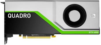 PNY NVIDIA Quadro RTX 6000 - Grafikkarten - Quadro RTX 6000 - 24GB GDDR6 - PCIe 3.0 x16 - 4 x DisplayPort, USB-C (VCQRTX6000-SB)