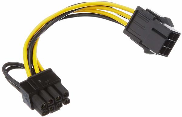 InLine Stromadapter intern, 6pol zu 8pol für PCIe (PCI-Express) Grafikkarten