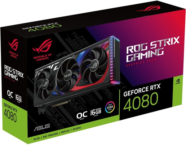 Asus GeForce RTX 4080 ROG Strix OC 16GB GDDR6X