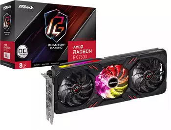 ASRock Radeon RX 7600 Phantom Gaming OC