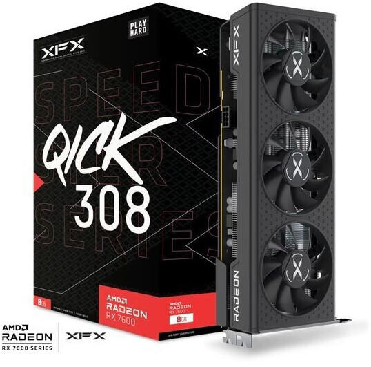 XFX Radeon RX 7600 Speedster QICK 308
