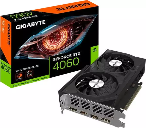 美品 GIGABYTE GeForce RTX 4060 OC 3FAN GigaByte GeForce RTX 4060 WINDFORCE OC 8G Black Friday Deals