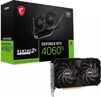 MSI GeForce RTX 4060 Ti VENTUS 2X BLACK 16G OC