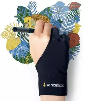 Xencelabs Zeichenhandschuh schwarz L