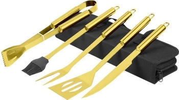 Mikamax Millionaire BBQ Tools 5-teiliges Grillbesteck Set (04925)