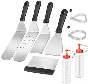 Intirilife Grillbesteck-Set 9-teilig Edelstahl (IL-100865)