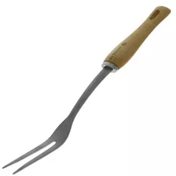 De Buyer B Bois Fleischgabel, Edelstahl mit Holzgriff (2701.10)