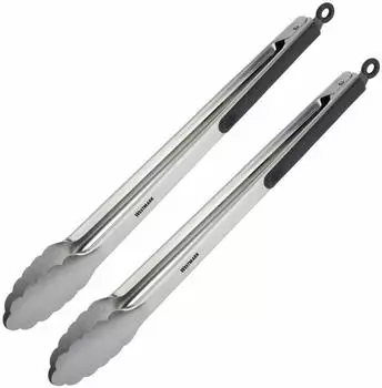 Westmark Classic Spezial Maxi Grillzangen 40cm, Edelstahl, 2er-Set (151622E3)