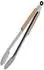 Relaxdays Grillzange Edelstahl, Holzgriff, 38cm (10039732)