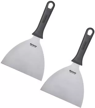 Westmark Master Line Profi-Schaber/Grill-Spachtel, Edelstahl/Kunststoff, 2er-Set (133122E3)