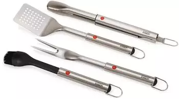 Joseph Joseph GrillOut 4-teiliges Grillbesteck-Set, Edelstahl (2000001)
