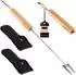 bremermann Teleskop-Grillgabel 2er Set, Edelstahl & Bambus, inkl. Tasche (14142)