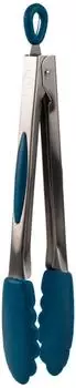 Mastrad K&uuml;chenzange Edelstahl/Silikon blau 26cm (F16813)
