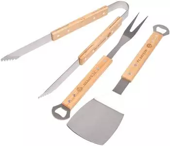 FC Bayern M&uuml;nchen Grillbesteck-Set 3-teilig, Holz (27756)