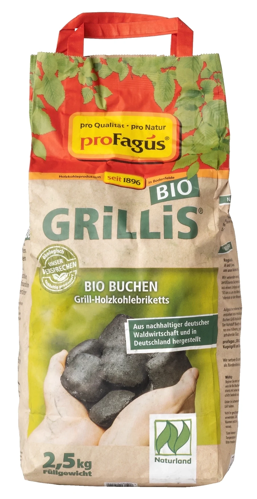 Profagus Grillis Bio Buchen Grill-Holzkohlebriketts