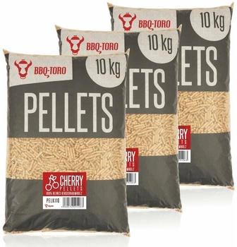 BBQ-Toro Cherry Grillpellets Kirschbaumholz 3 x 10 kg