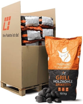 Heizfuxx Grillholzkohlebriketts 20 x 10 Kg