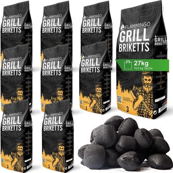 Flammingo Grillbriketts Pinie Eiche 27 kg