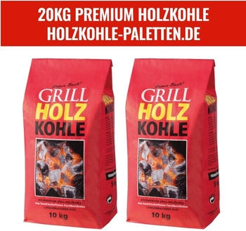 Feuer & Flamme Holzkohle BBQ 20 kg (2 Säcke x 10 kg)
