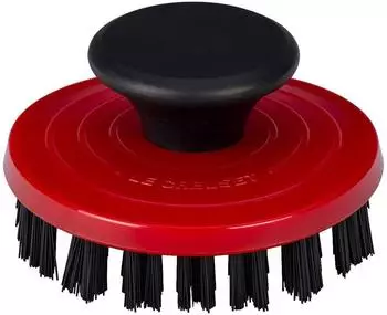 Le Creuset Reinigungsb&uuml;rste f&uuml;r Grill- und Bratpfannen, Kunststoff, Kirschrot (GB100-67)