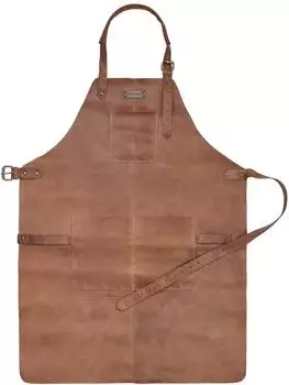 DRAKENSBERG Bob Grillschürze Leder, havanna-braun, Herren (DR00303)